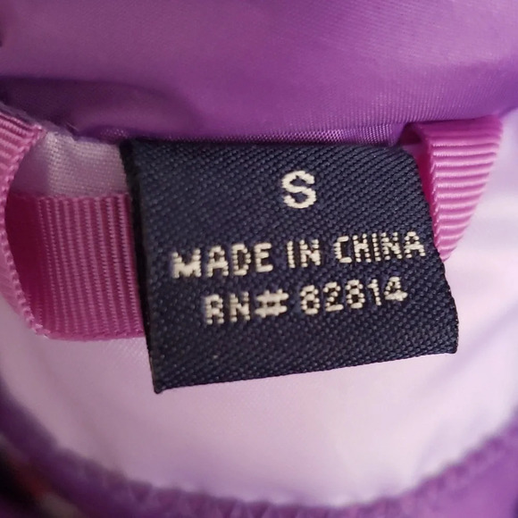 Duck Head Jeans Co Down and Waterfowl Purple Puffer Vest Size Small - Picture 15 of 16